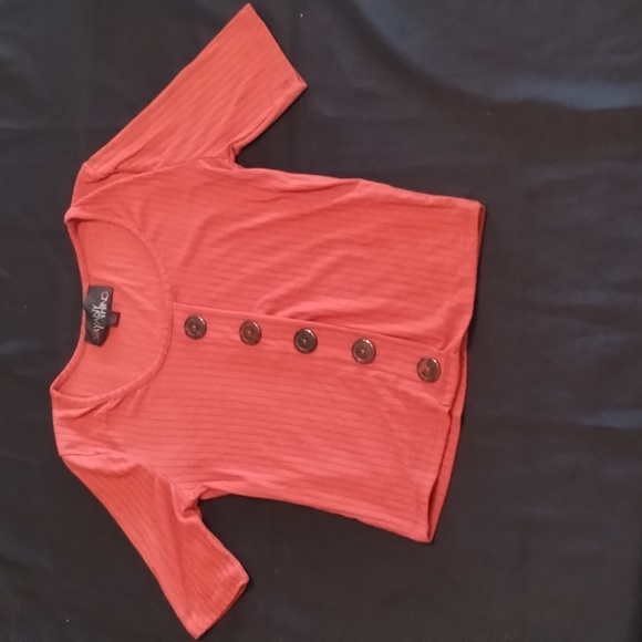Woman's Crop Top by Say Any Thing Small Burnt Orange - Picture 1 of 8